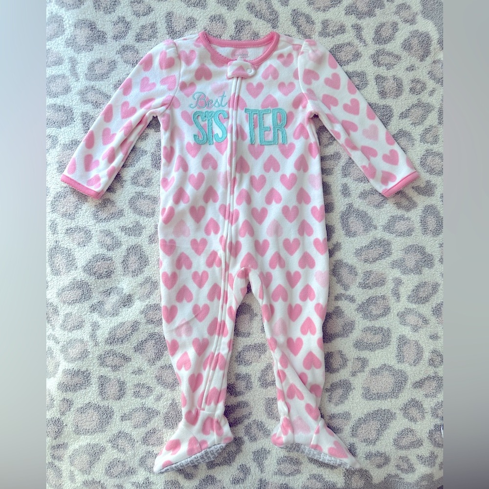 Pink Heart Kids Onesie